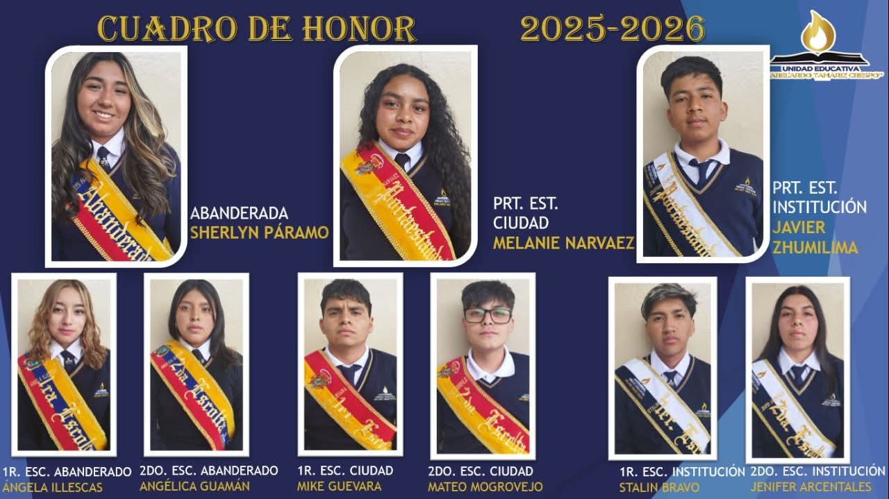 Cuadro de Honor Matutina 2025-2026